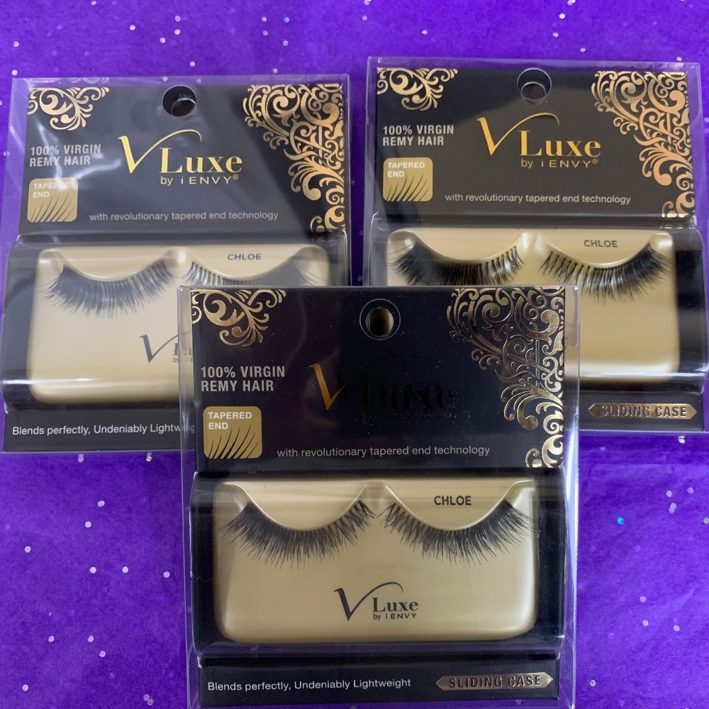 Chloe by VLuxe I Envy Human Hair Eyelashes-3 pack